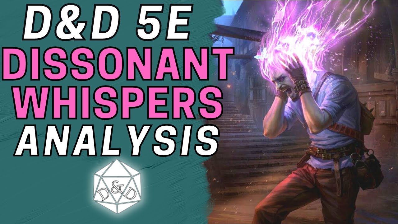 Bards Answer to Melee Combat: Dissonant Whispers| Spells in D&D 5e