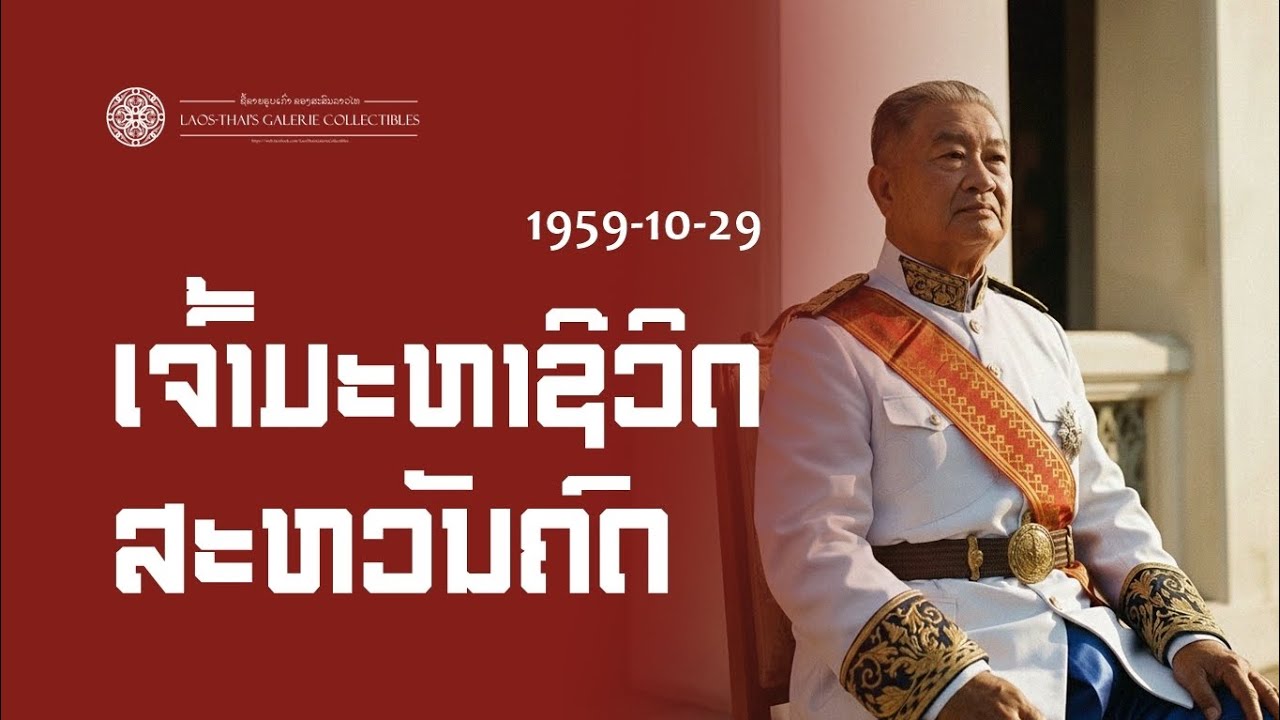 Laos 1959-10-29 | สิ้นรัชกาลพระเจ้ามหาชีวิตศรีสว่างวงศ์ : The Passing of King Sisavang Vong