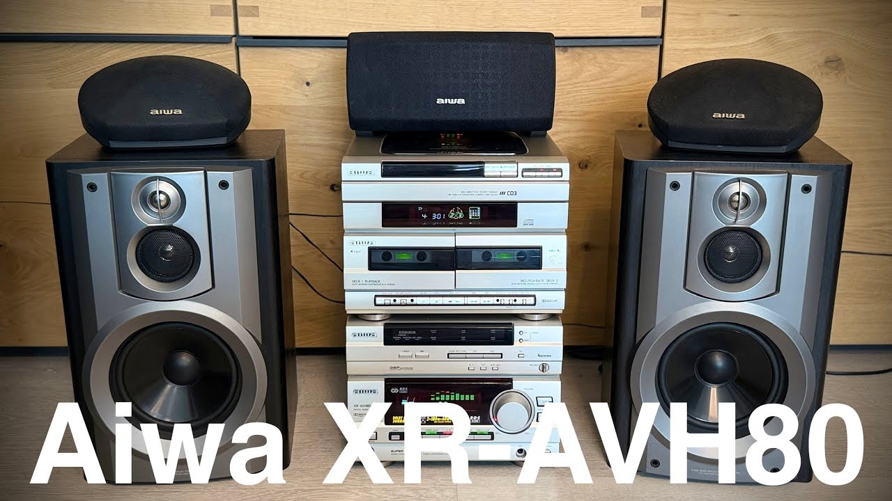 Aiwa XR-AVH80 HiFi Music System Demo