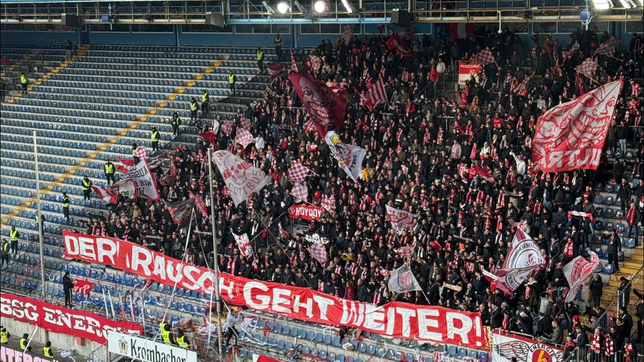 Energie Cottbus feiert einen Auswärtssieg gegen Arminia Bielefeld 18.01.2025