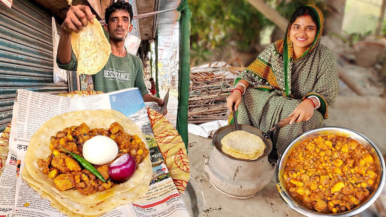 রাজু দার পকেট পরোটা ও আনলিমিটেড তরকারি বাড়িতেই বানিয়ে ফেলুন | Raju Da Style Pocket Paratha Recipe