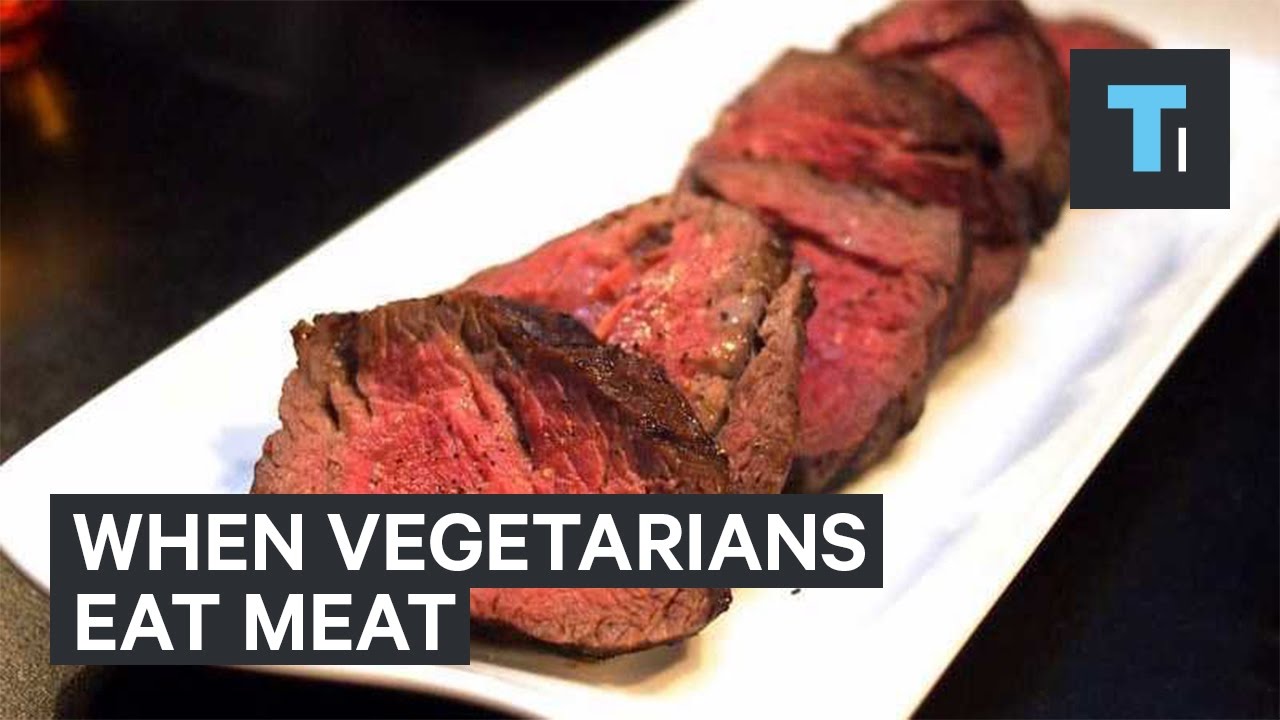 Vegetarians eat meat for the first time