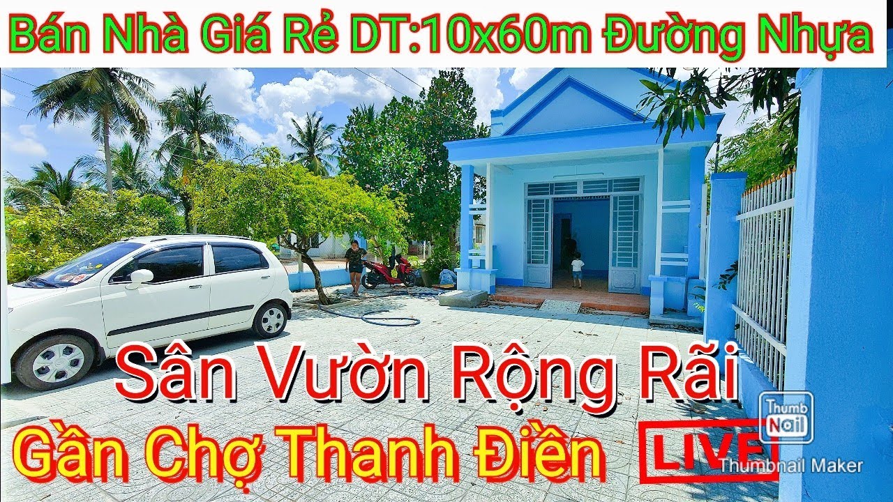 Số 133🔴 Bán Nhà Xã Thanh Điền Châu Thành Tây Ninh DT : 10x60m Đường Nhựa Cần Bán Gấp Giá mềm