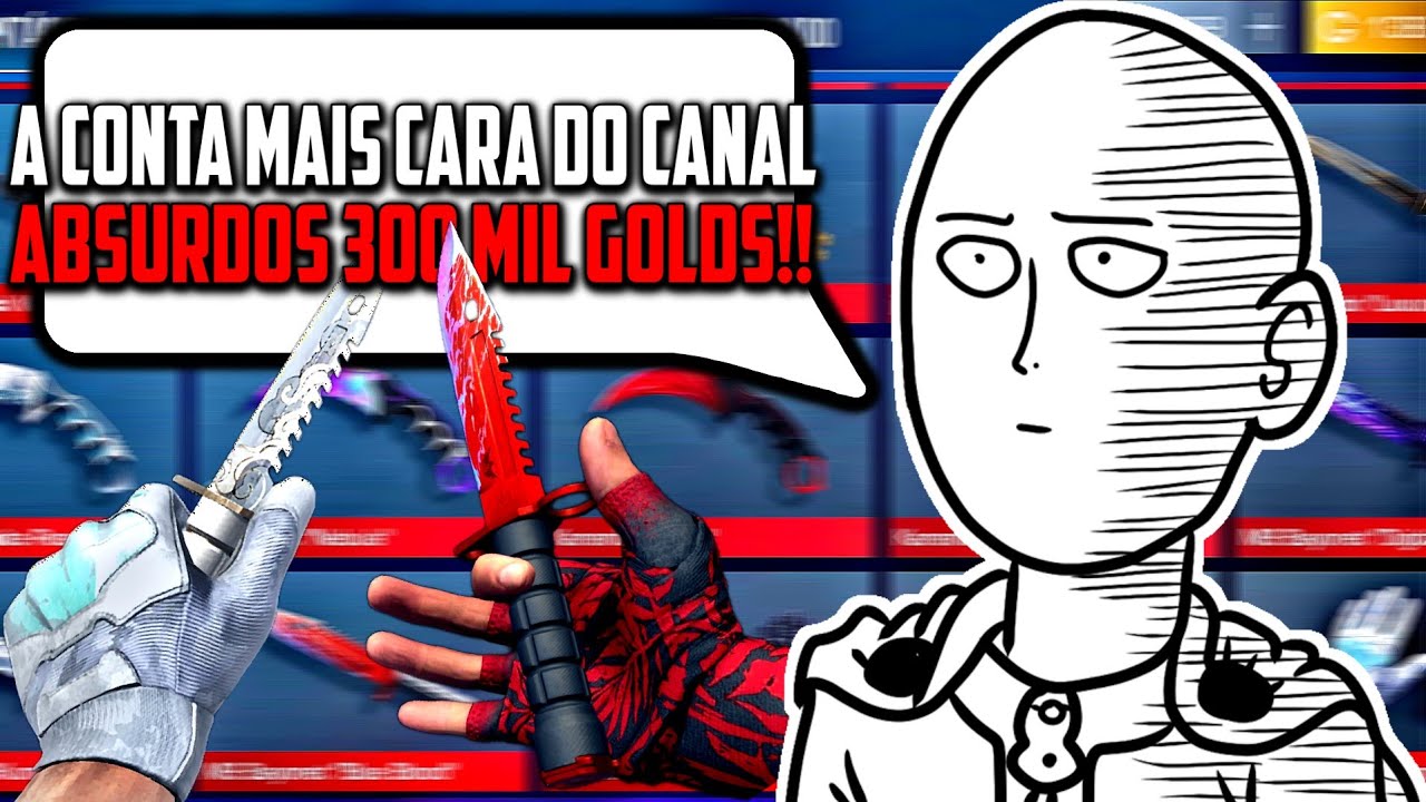 CONTA DE 300 MIL GOLDS ESSA É A CONTA MAIS CARA DO CANAL | ROG PHONE 6 165 FPS - STANDOFF 2