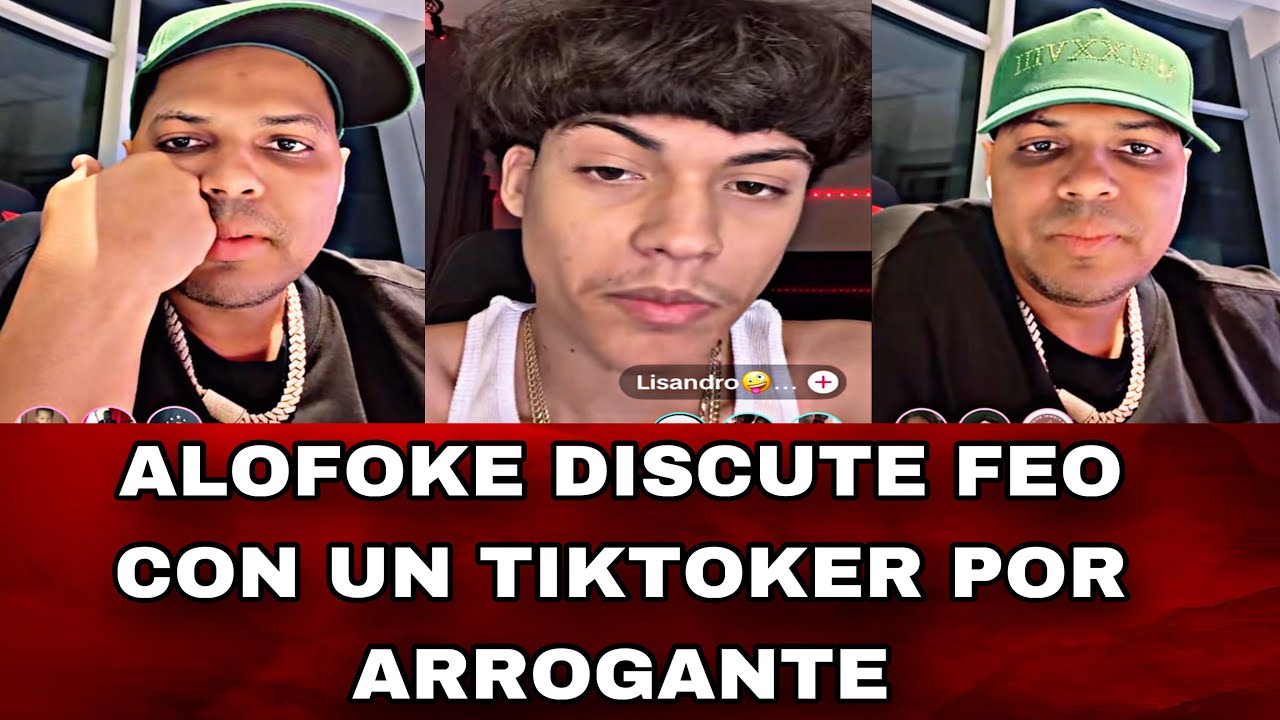 ALOFOKE DISCUTE FEO CON UN TIKTOKER POR ARROGANTE