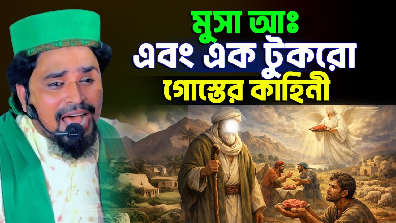 মুসা আঃ ও এক টুকরো গোস্তের কাহিনী | Mawlana Mosharof Hosen Salauddin | Bangla waz 2026