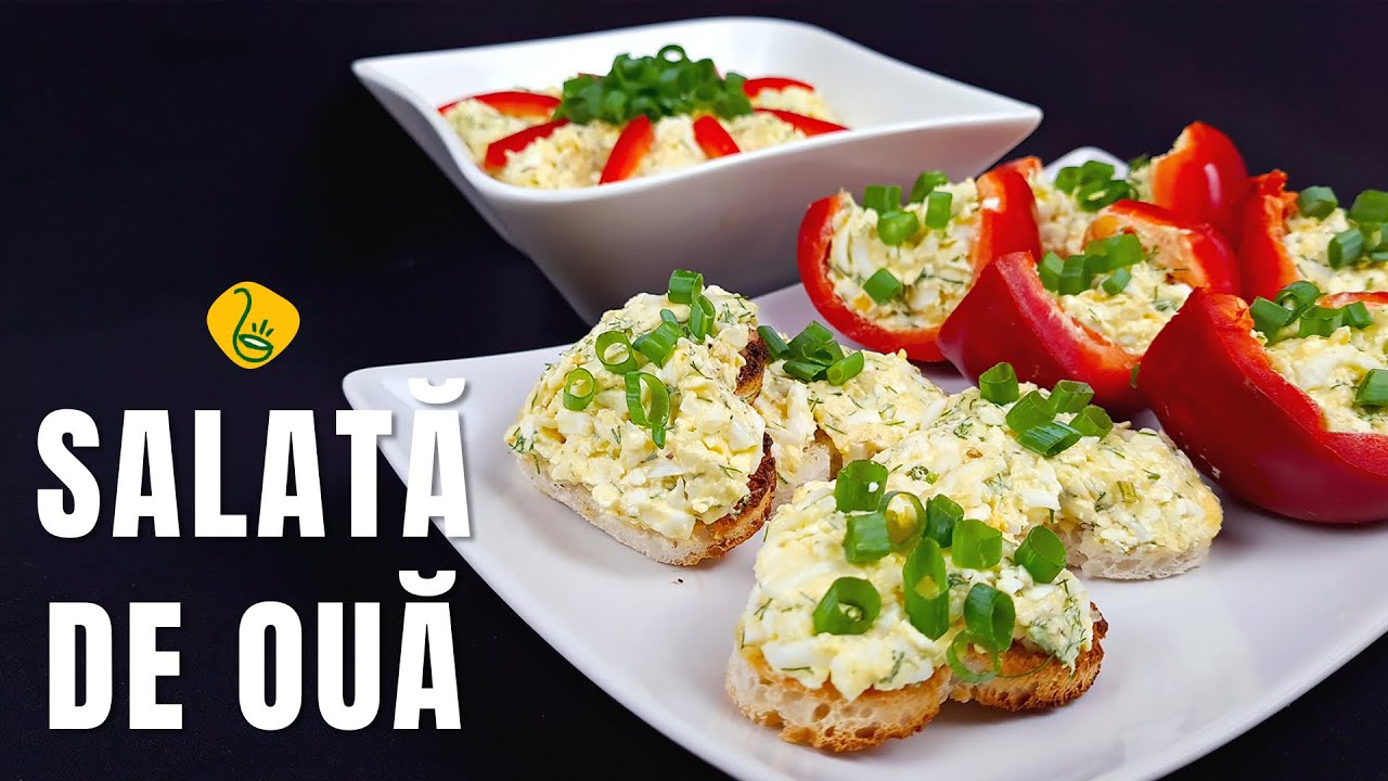 Salata de oua cu telemea -  aperitiv extrem de gustos, usor de facut si foarte consistent