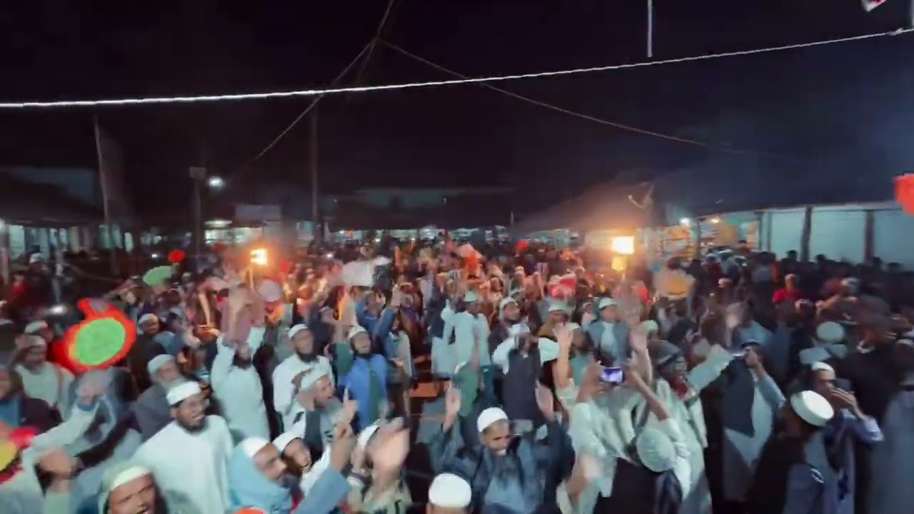 ২৬/১/২৬ কিছুক্ষন আগে চরমোনাই পীরের ভাই  খায়ের ভাই স্লোগানে মুখরিত হিজলা গৌরবদী ইউনিয়নের বাজার