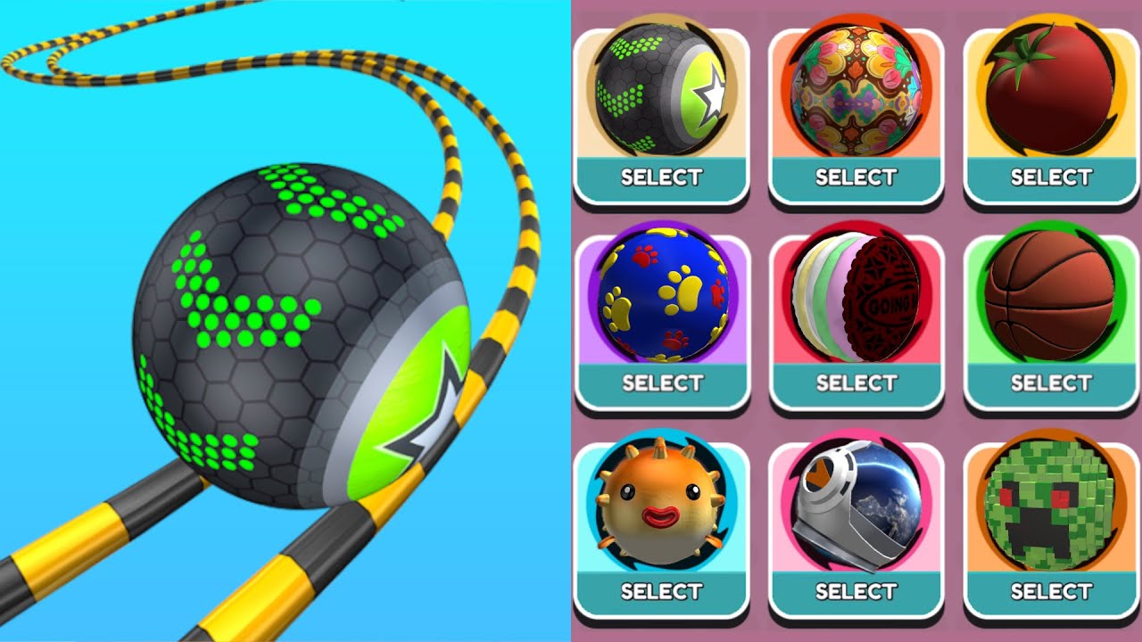 Going Balls Speedrun, Funny Fails, Challenge, Portal Run, Hard Level Android, iOS Gameplay 70