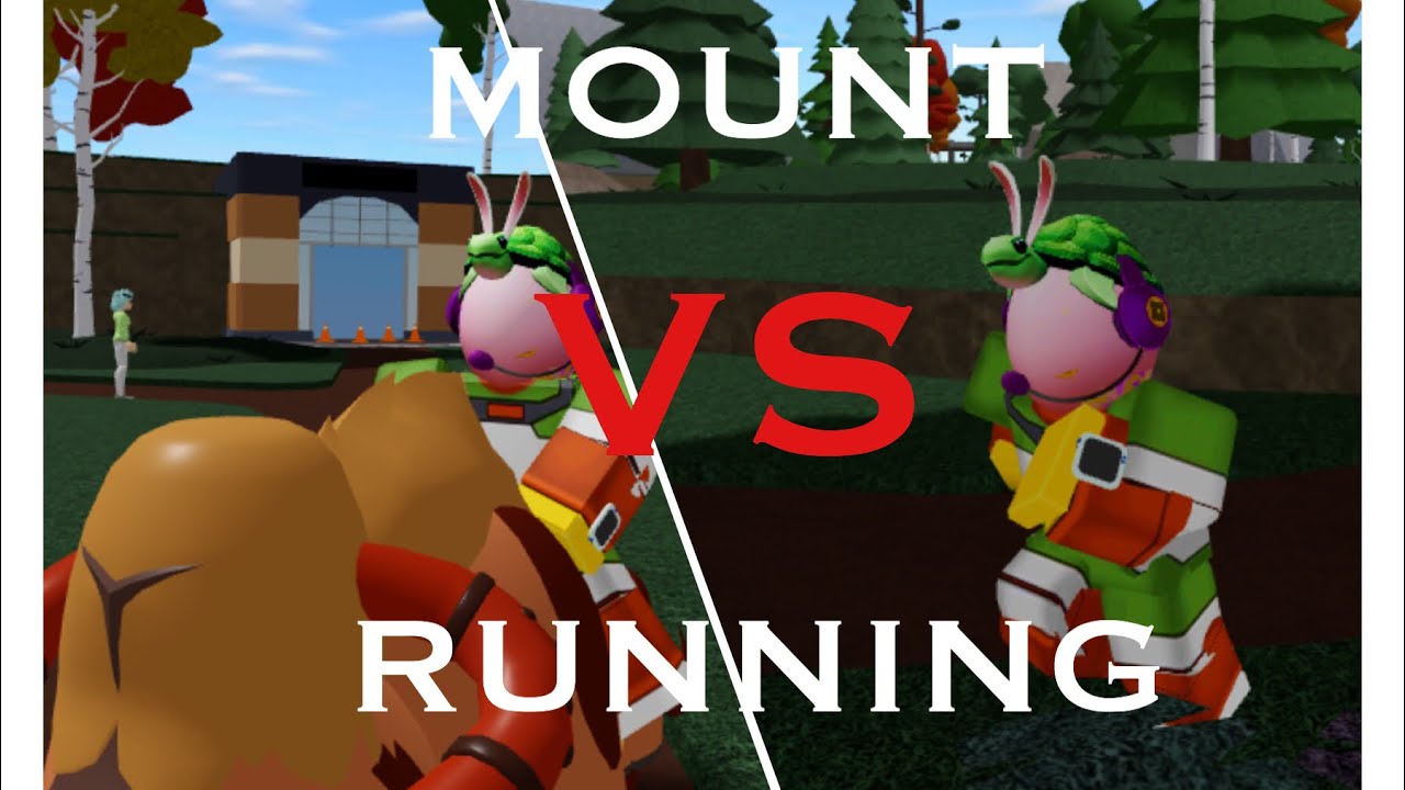 IS MOUNTING REALLY FASTER?!?! | MOUNTING VS RUNNING | Loomian Legacy