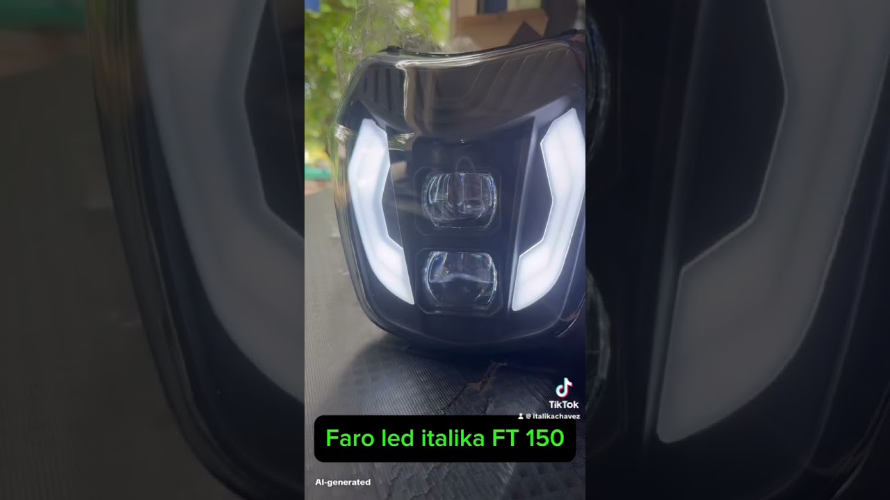 Faros led para ft150 ts y mas dela linea ft 150#italika #moto