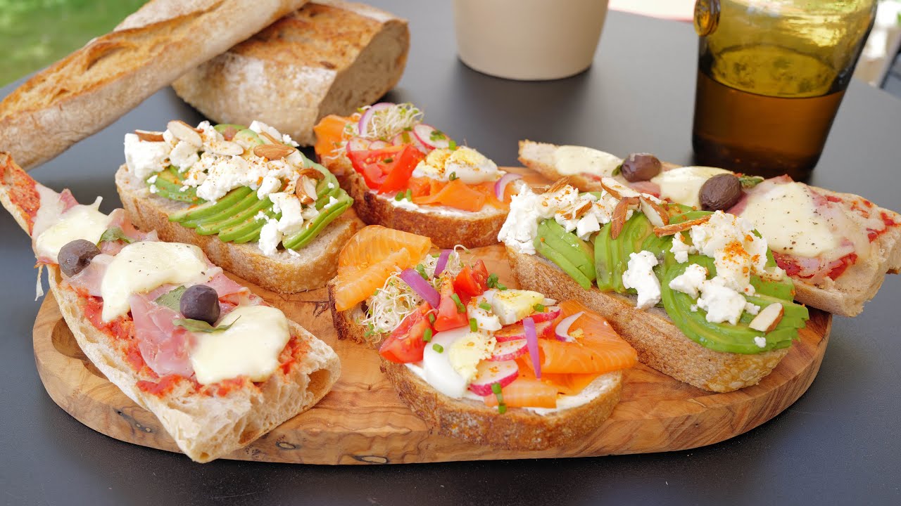 3 idées de tartines repas géniales pour l'été avec du bon pain : avocado, pizza ou nordique