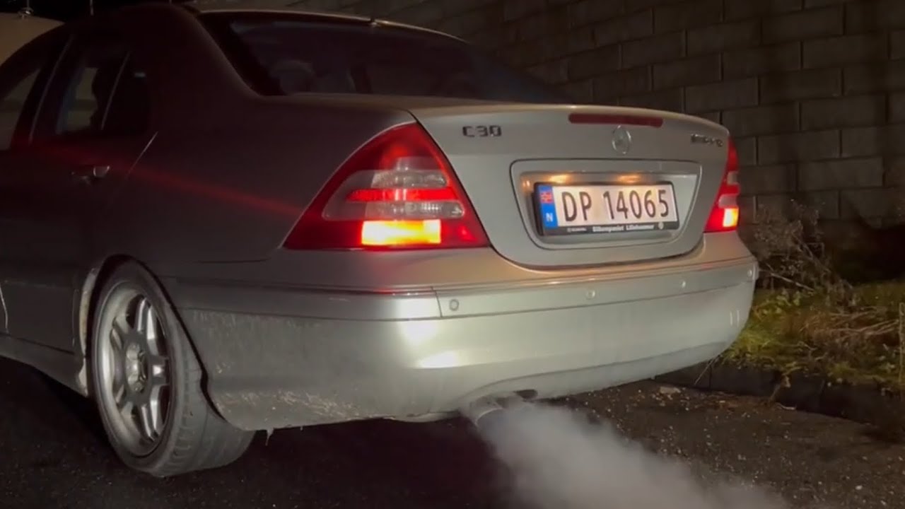 C30 CDI AMG cold start! 5cyl 3.0L diesel handbuilt AMG OM612.990