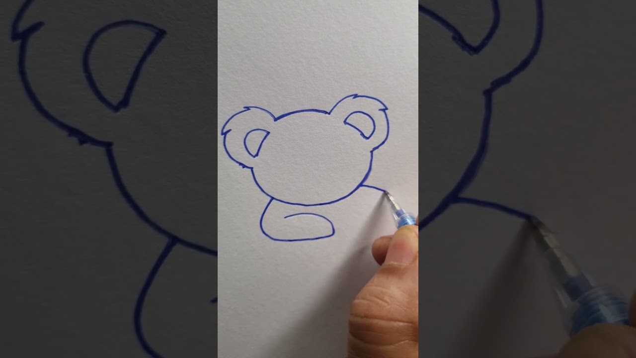 Koala 🐨 🐨 in 10 s #art #drawing #easydrawing