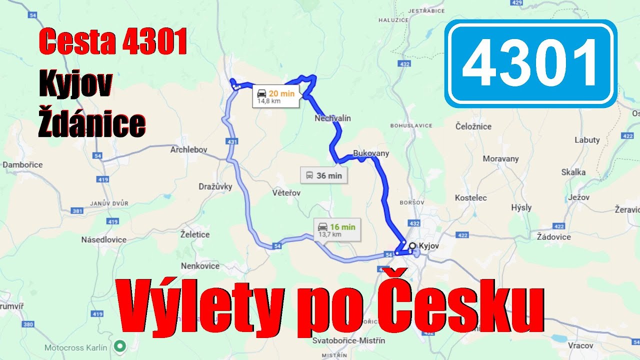 Výlety po Česku (Kyjov - Ždánice) cesta 4301