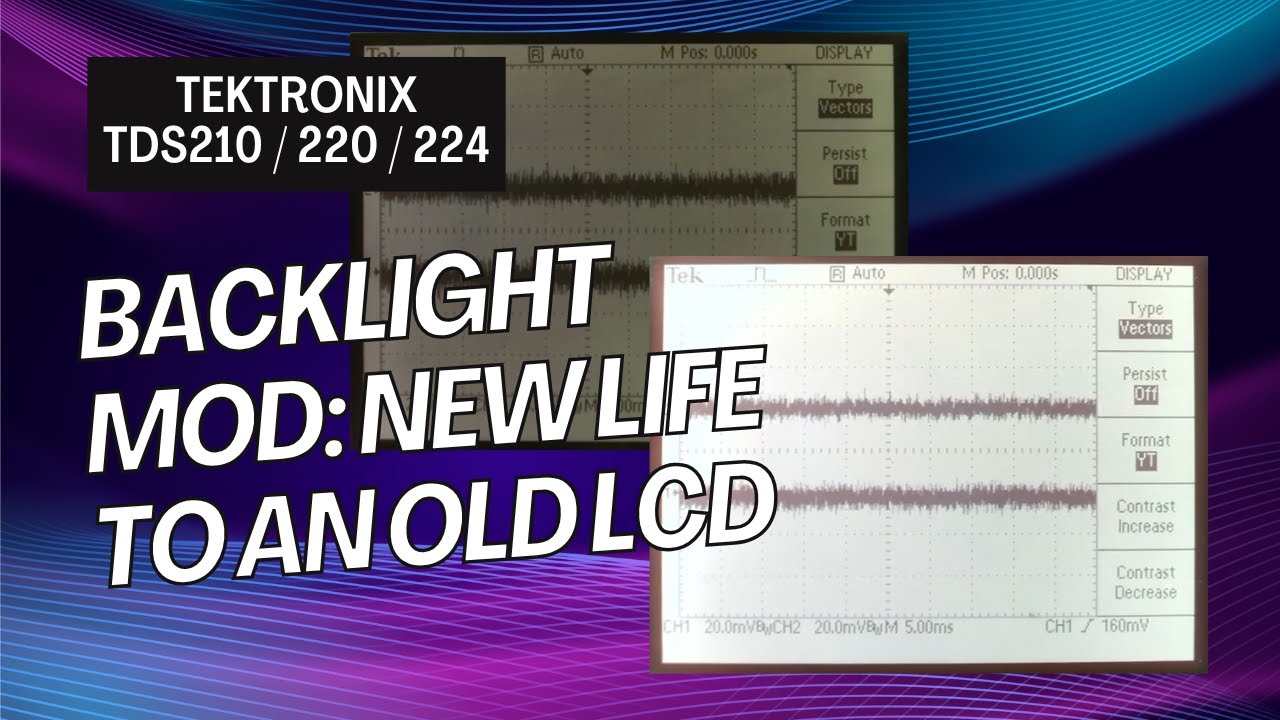 How to give new life to Tektronix TDS210 / 220 / 224 LCD: Replace CCFL light with a led strip