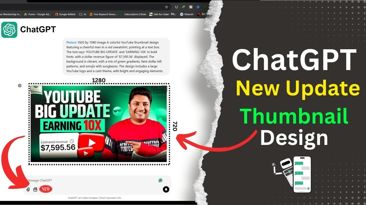 How to make Youtube Thumbnail Using ChatGpt | Ai Thumbnail maker | @TechnicalYogi