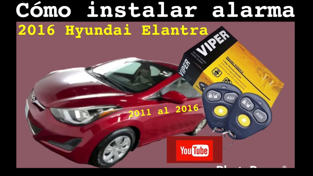 Как установить сигнализацию на Hyundai Elantra 2011-2016 годов выпуска