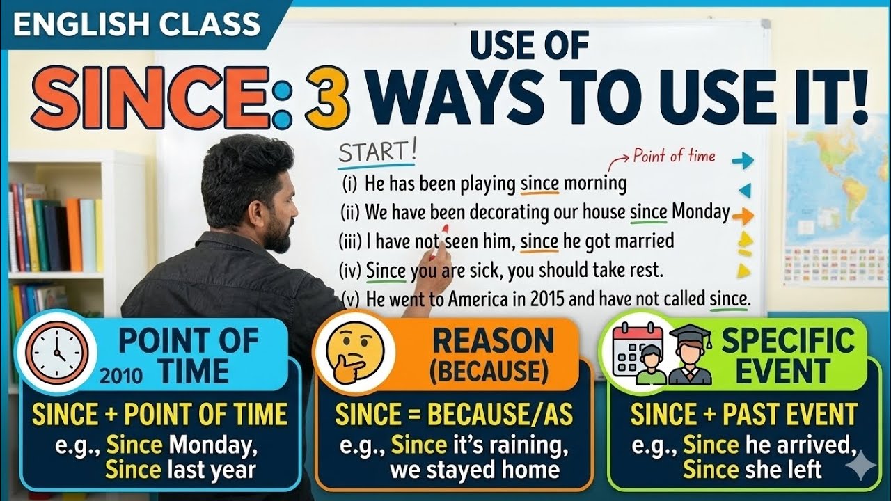 How to Use ‘Since’ Correctly in English (3 Main Uses Explained)”