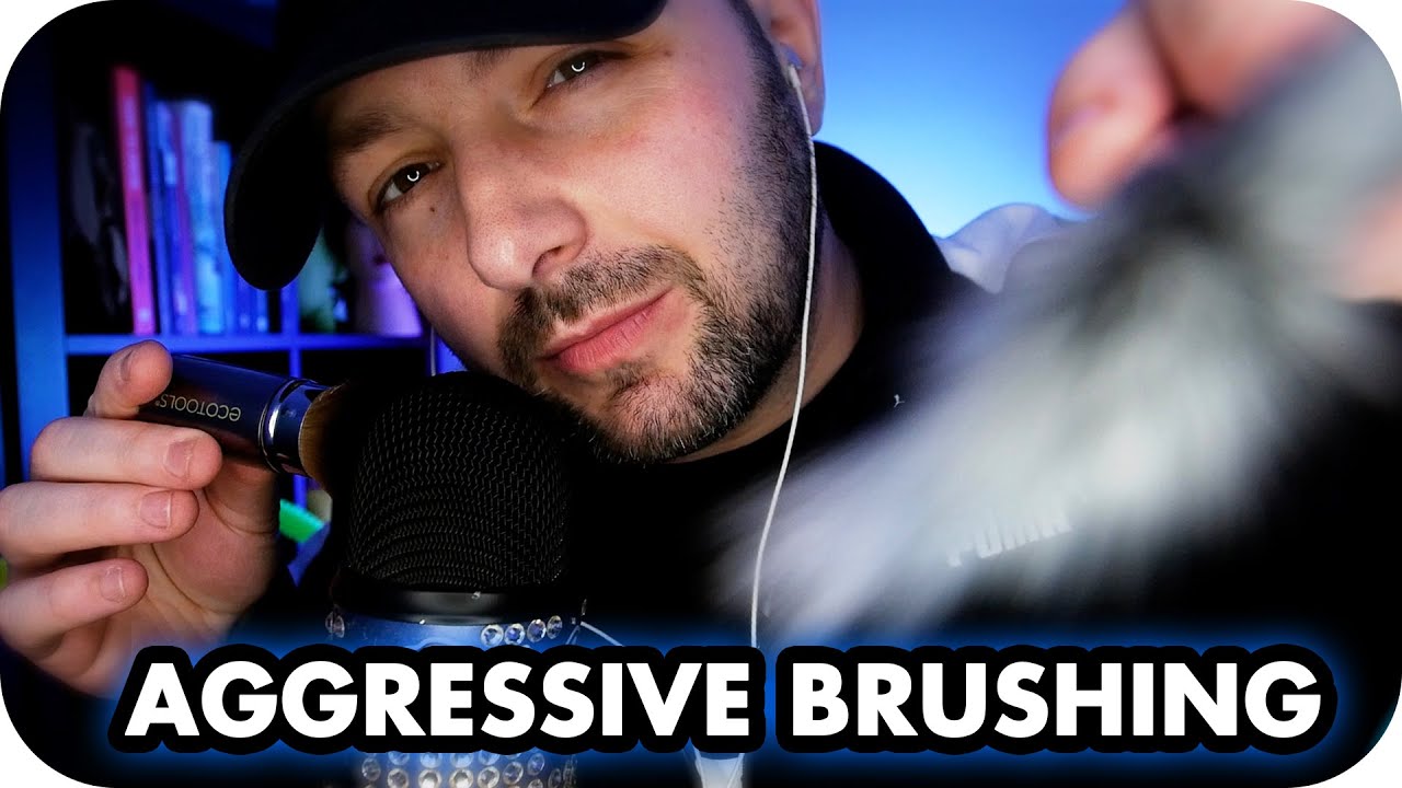 ASMR Fast Aggressive Mic Brushing Mouth Sounds To Tingle Your Senses