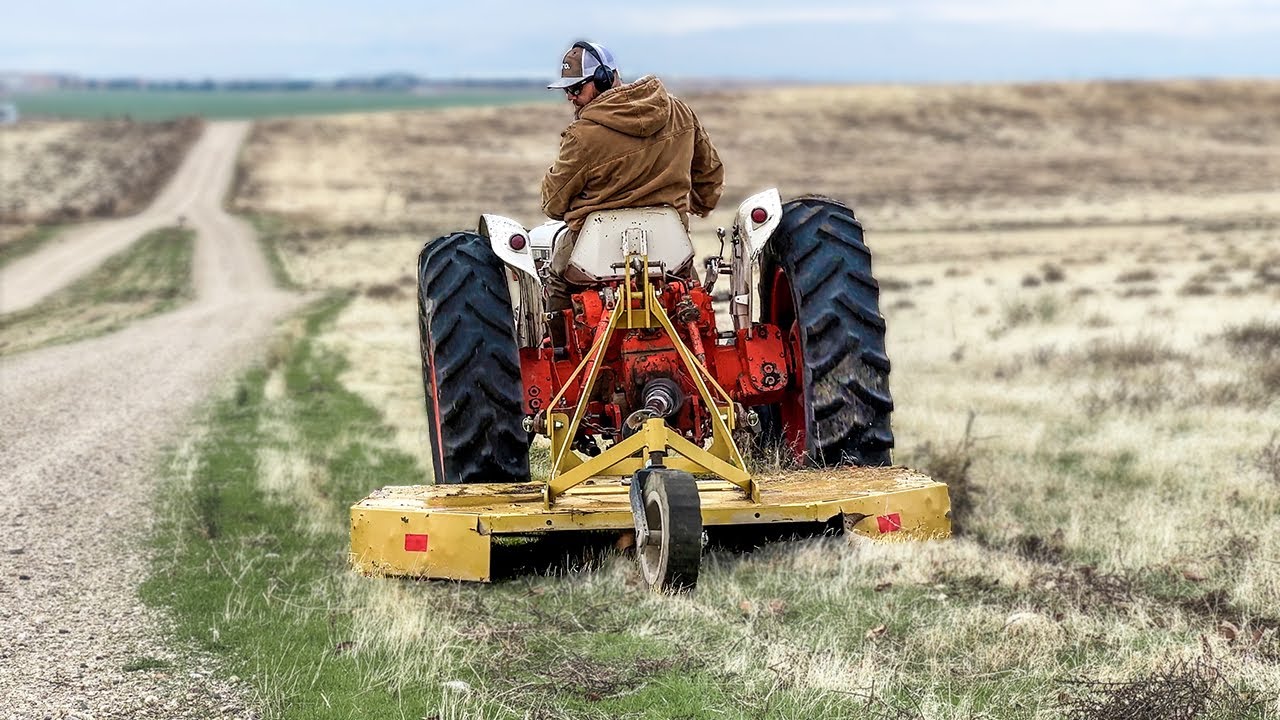 Mowing 20 Acres with a 45 year old tractor!