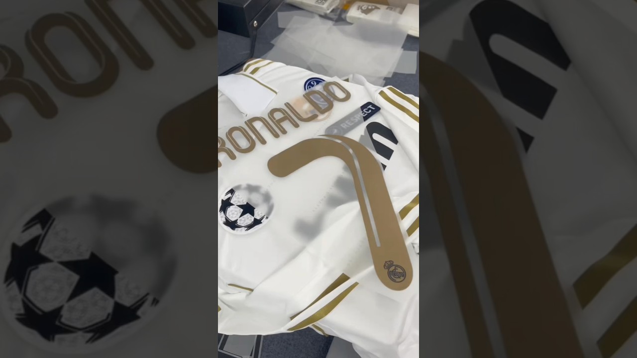 Retro 11/12 Real Madrid home Ronaldo 7 with ucl 