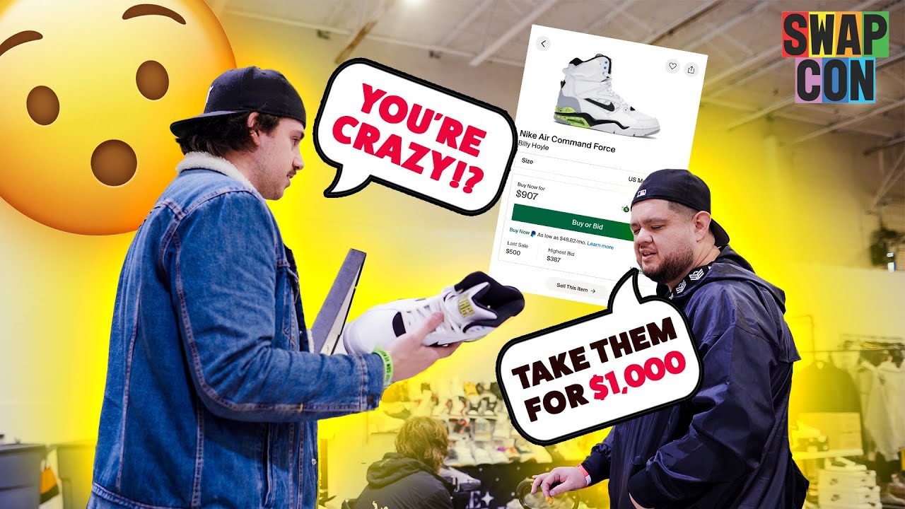 HE WANTED $1000 FOR THESE?!? *CASHING OUT $15,000 ON SNEAKERS AT THE DFW SWAP CON*