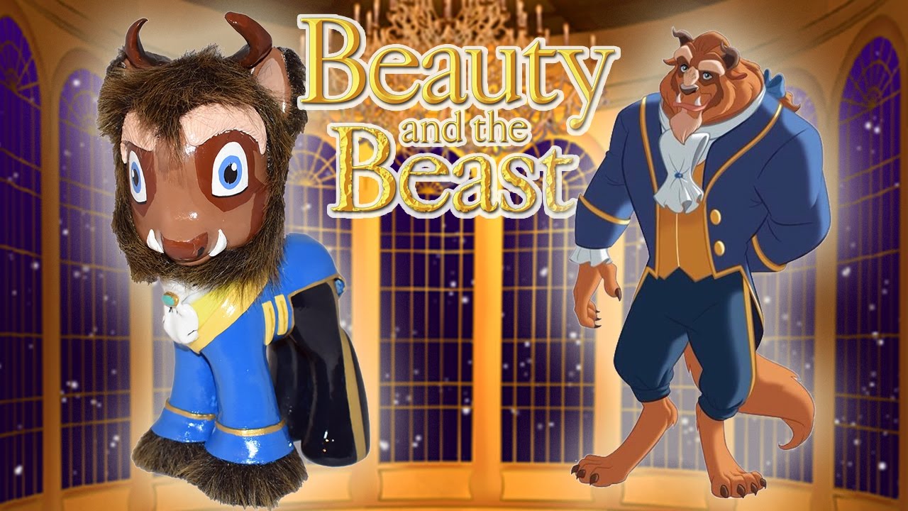 Custom BEAST PONY Disney's BEAUTY AND THE BEAST Tutorial DIY MLP My Little Pony