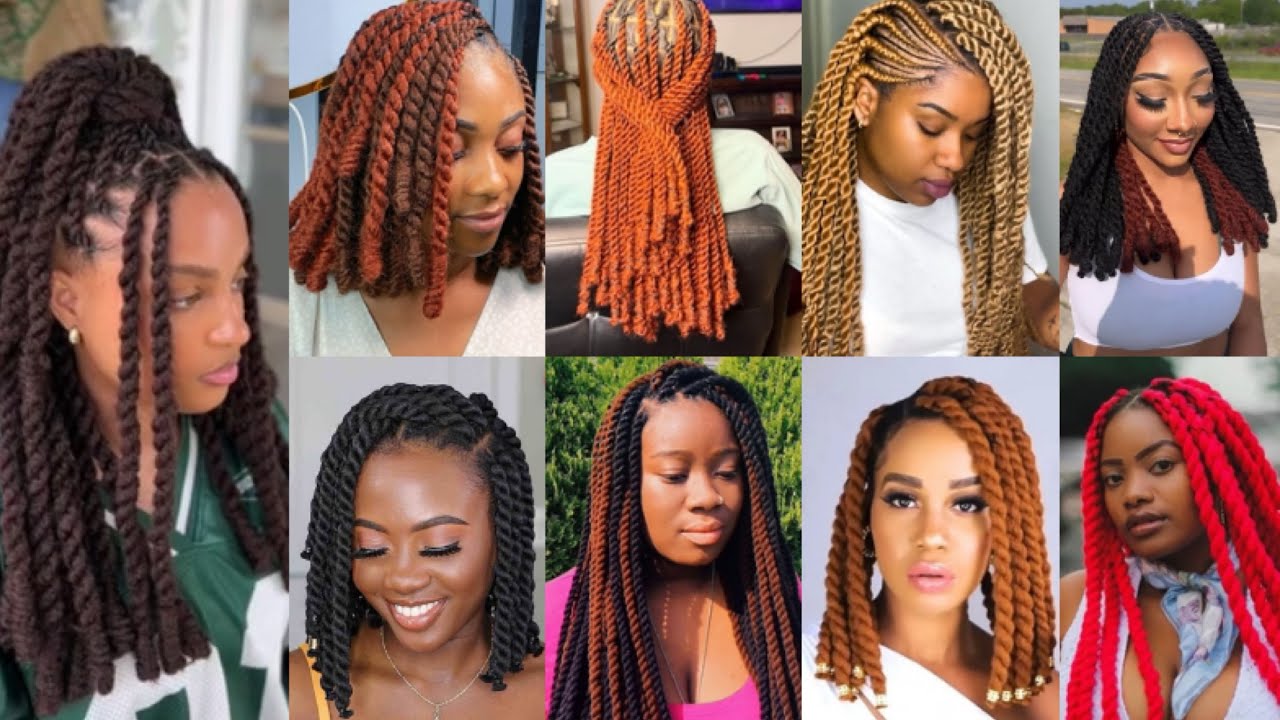Stylish Cornrow Braids with Brazilian Wool Yarn Hairstyles Ideas || Kinky Hairstyle ideas