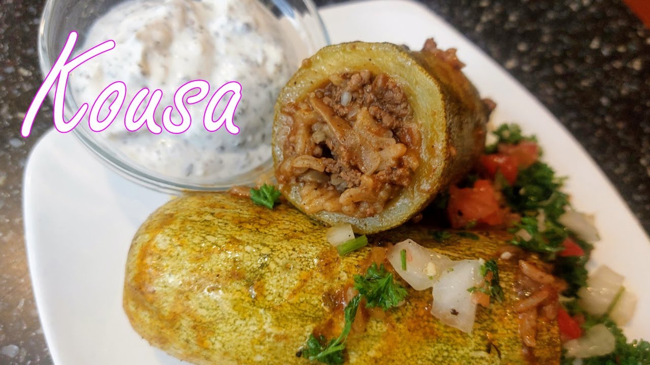 Lebanese Stuffed Squash - Kousa Mahshi
