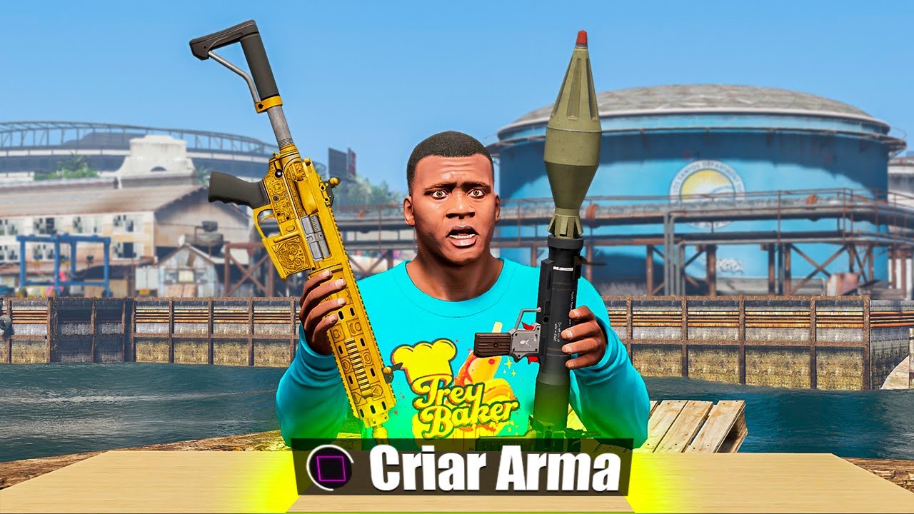 POSSO CRIAR QUALQUER ARMA no GTA 5 (surreal!!!)