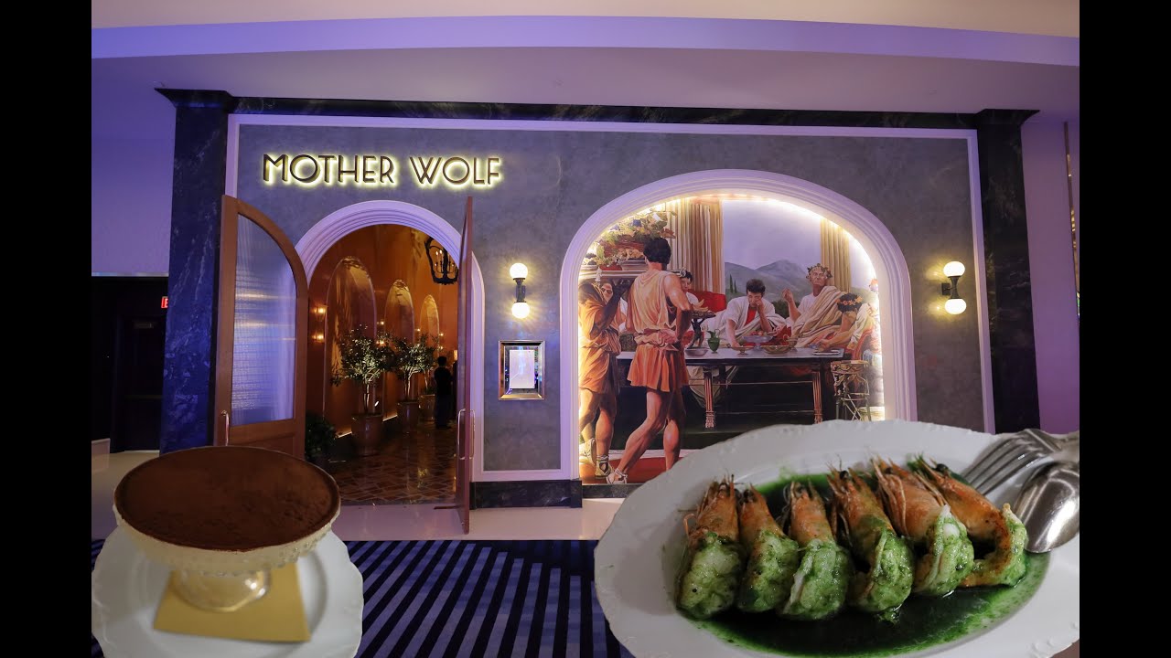 Fit for the gods! Mother Wolf Italian restaurant at the Fontainebleau resort Las Vegas.