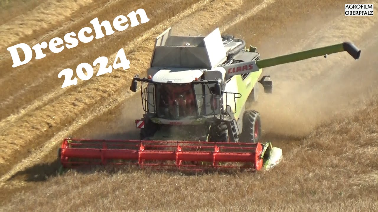 Der Dreschmarathon ist am Laufen - Claas Lexion 6600 - Lohnunternehmen Ruhland im Dreschfieber