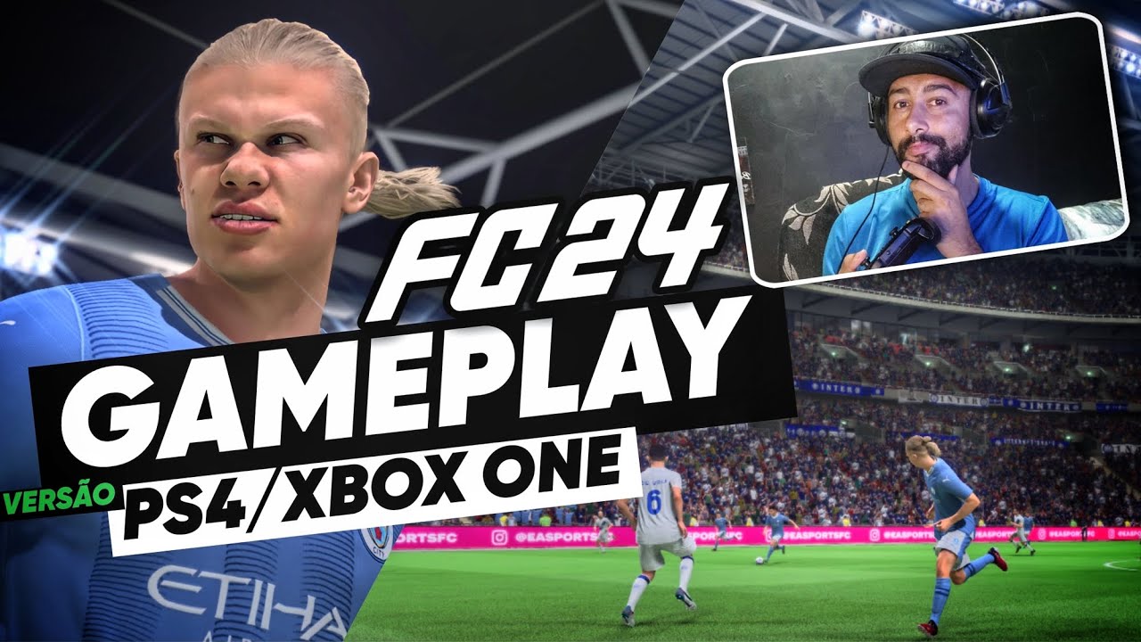 Minha PRIMEIRA GAMEPLAY no FC 24 | Versão PS4 / XboxOne