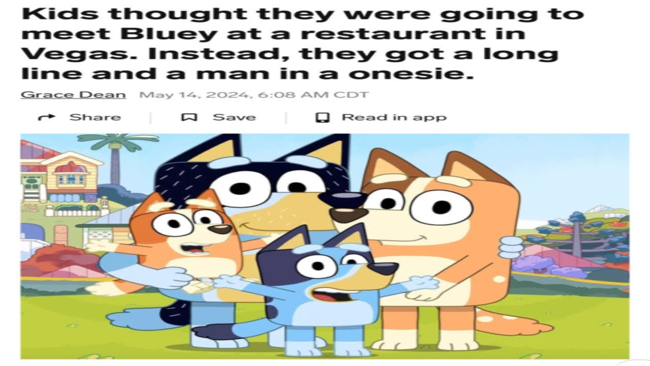 Первое событие Bluey было катастрофой