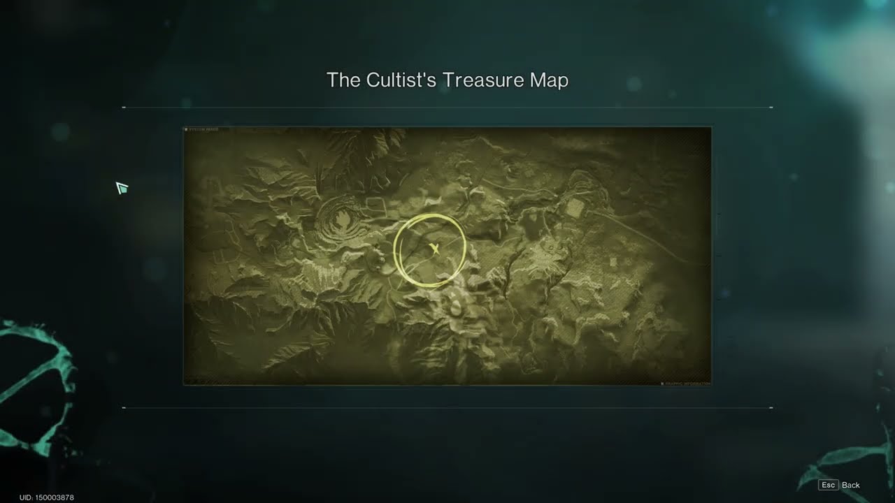 Once Human lost in madness use the treasure map of the chalk peak to find the cultists treasure