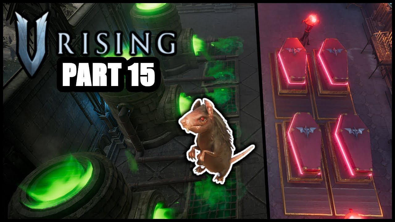 [Part 15] Unlocking the Rat Form & Servants Gathering Resources - V Rising Solo PvE Gameplay.