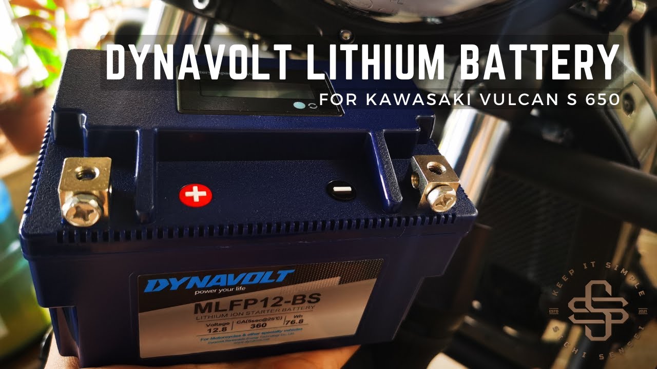 DYNAVOLT MLP12-BS Lithium Battery   for Kawasaki Vulcan S (YTZ10S YT12A-BS)