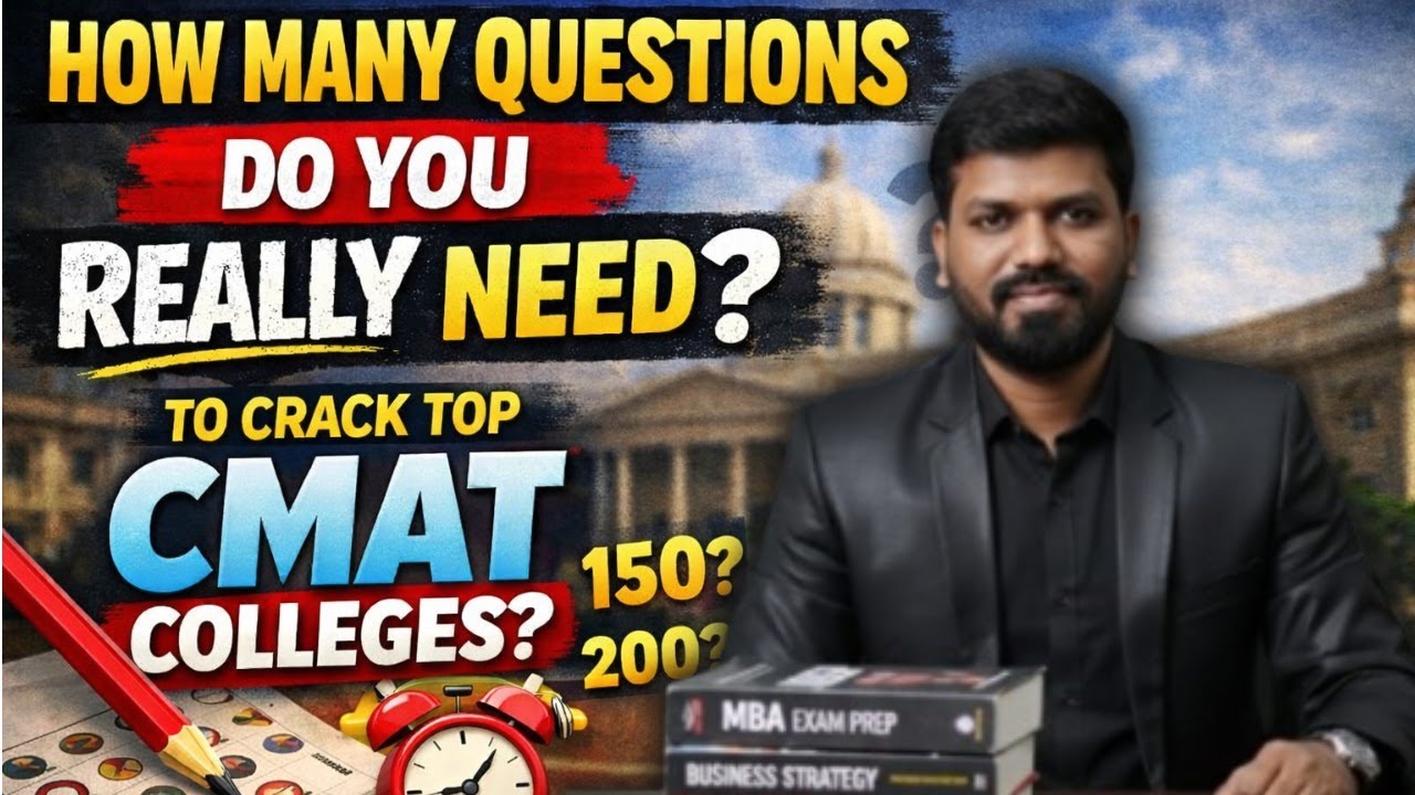 CMAT ADMIT CARD IS LIVE ! 🎯 How Many Questions Do You REALLY Need to Crack Top CMAT Colleges? 