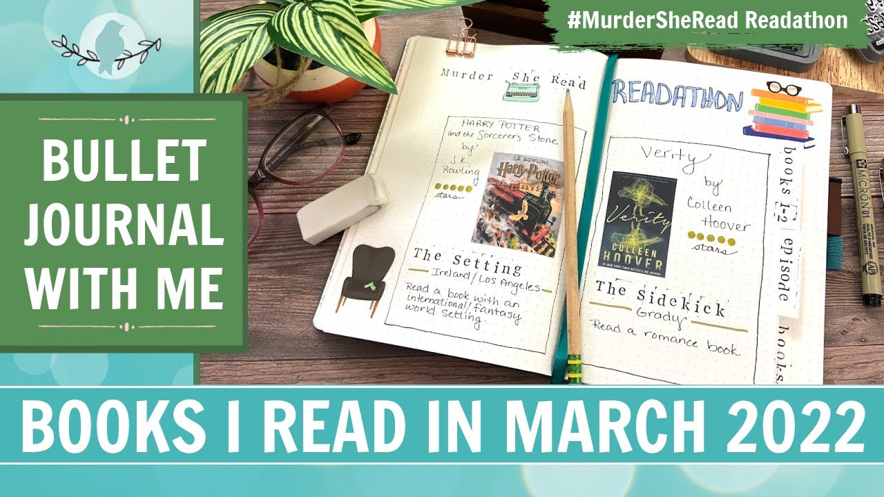 Bullet Journal With Me | Books I Read for the Murder She Read Readathon | Reading BUJO