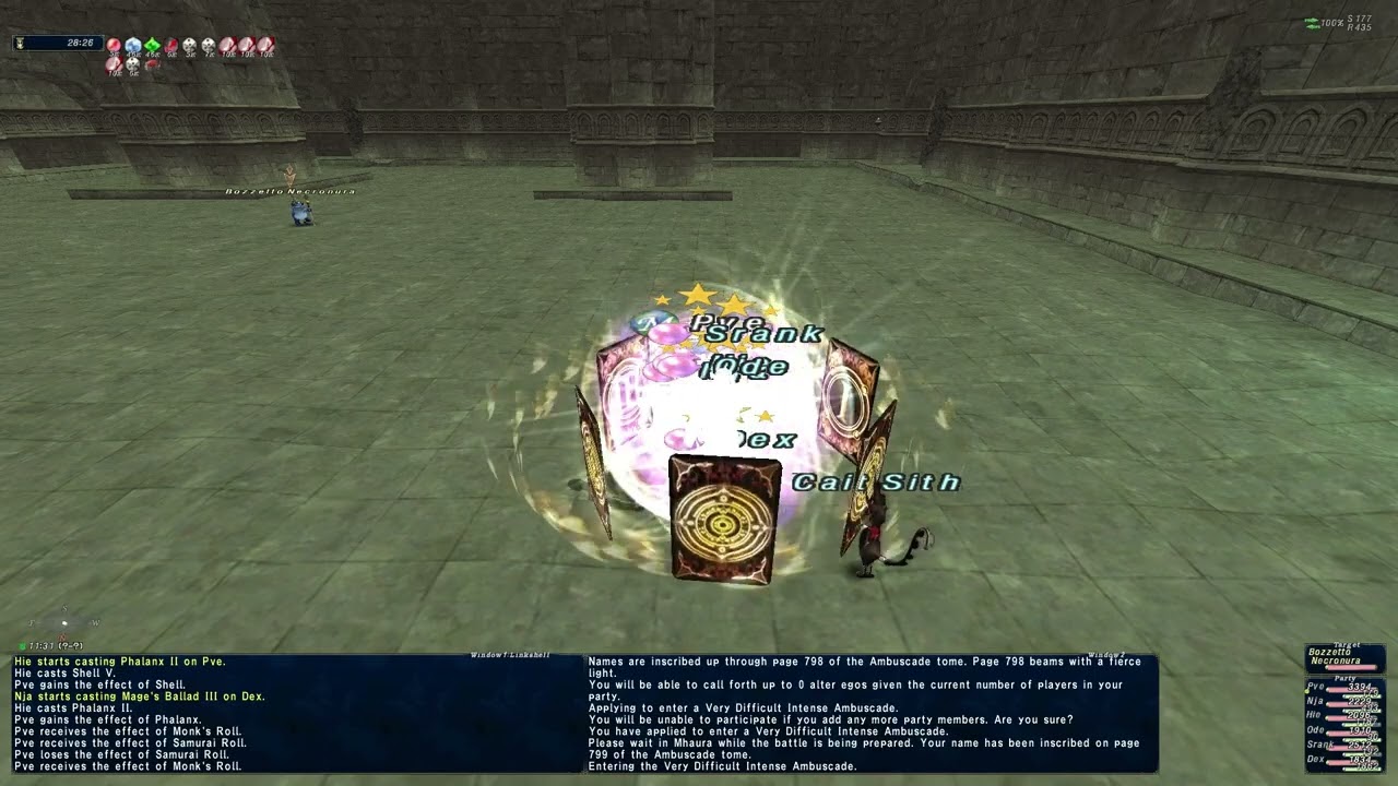 FFXI AMBU Vol 1 VD Frog - Buffed MNK + SMN TP DENIAL STRAT