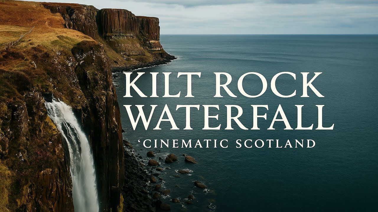 Kilt Rock Waterfall &ndash; DJI Air 3S Cinematic Flight | Scotland&rsquo;s Epic Coastal Waterfall in 4K