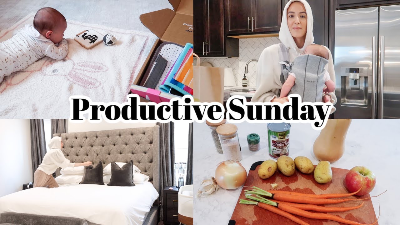 Productive Sunday Vlog! Cooking, Cleaning, Playing with my Baby!