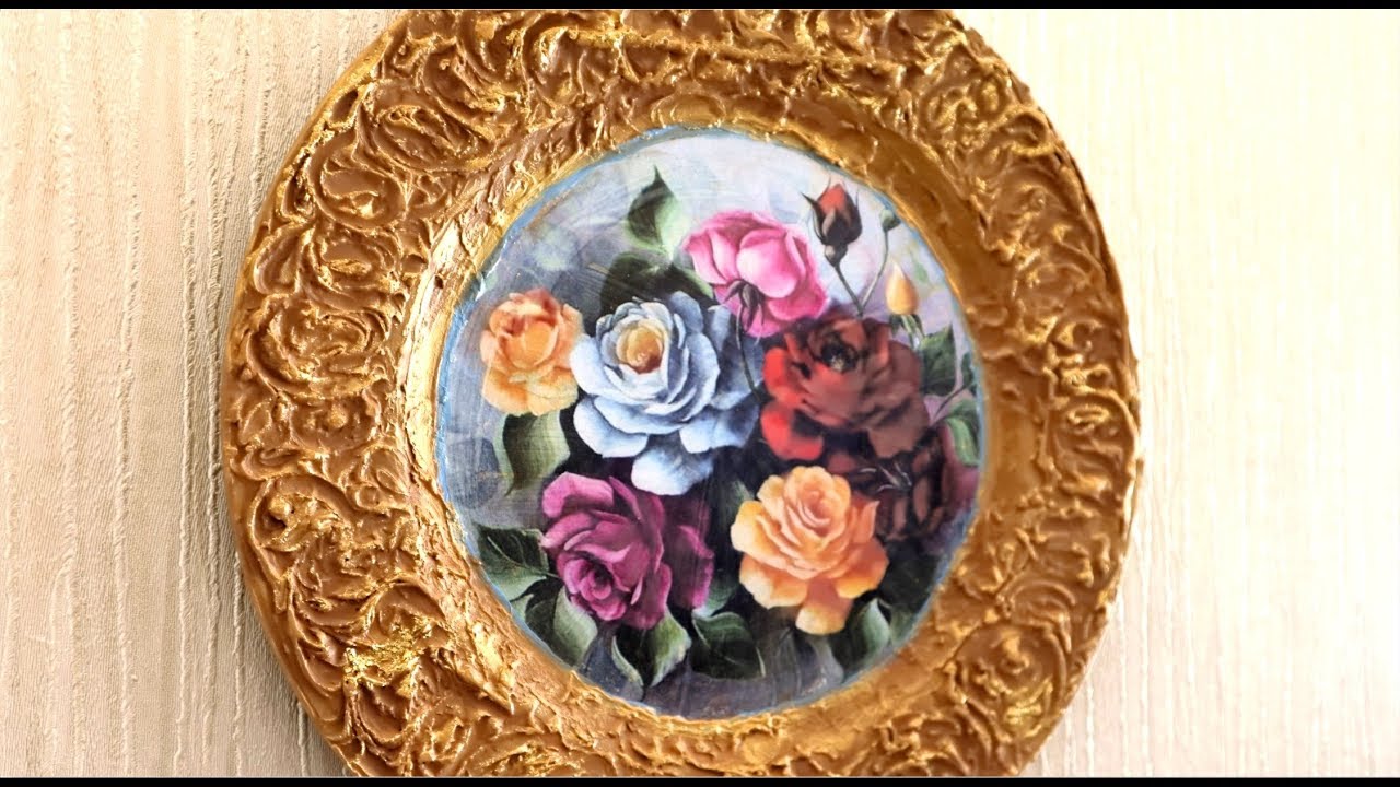 Beautiful DIY Home Decoration from Plastic Plate |Recycling Crafts