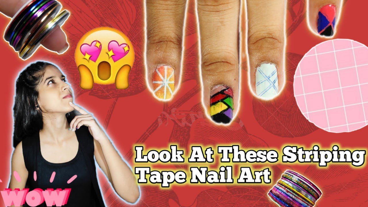 Perfect Use Of Striping Tape | Nail Art In Hindi | Let's Nailedit |