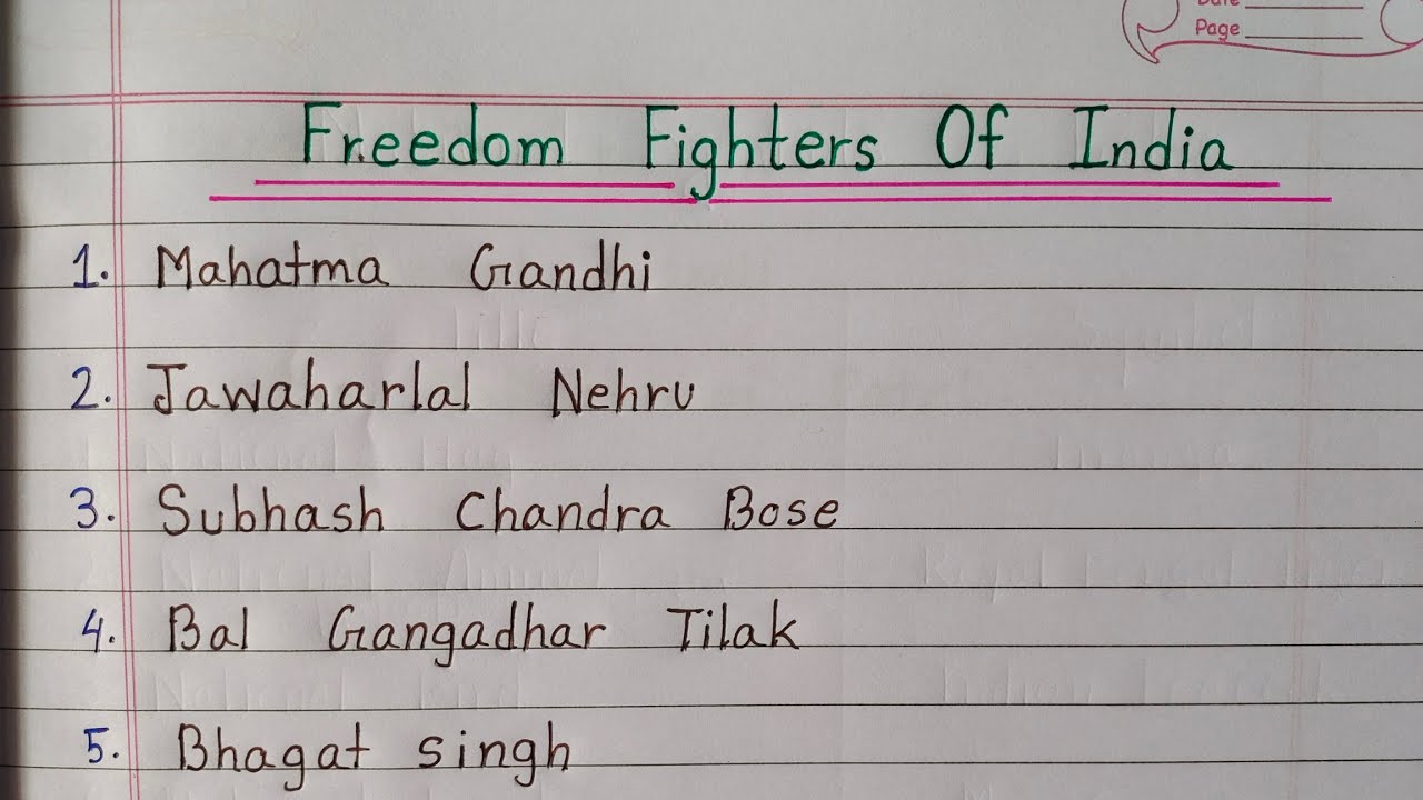 20 Names Of Indian Freedom Fighter | Indian Freedom Fighter Names | Indian Freedom Fighters