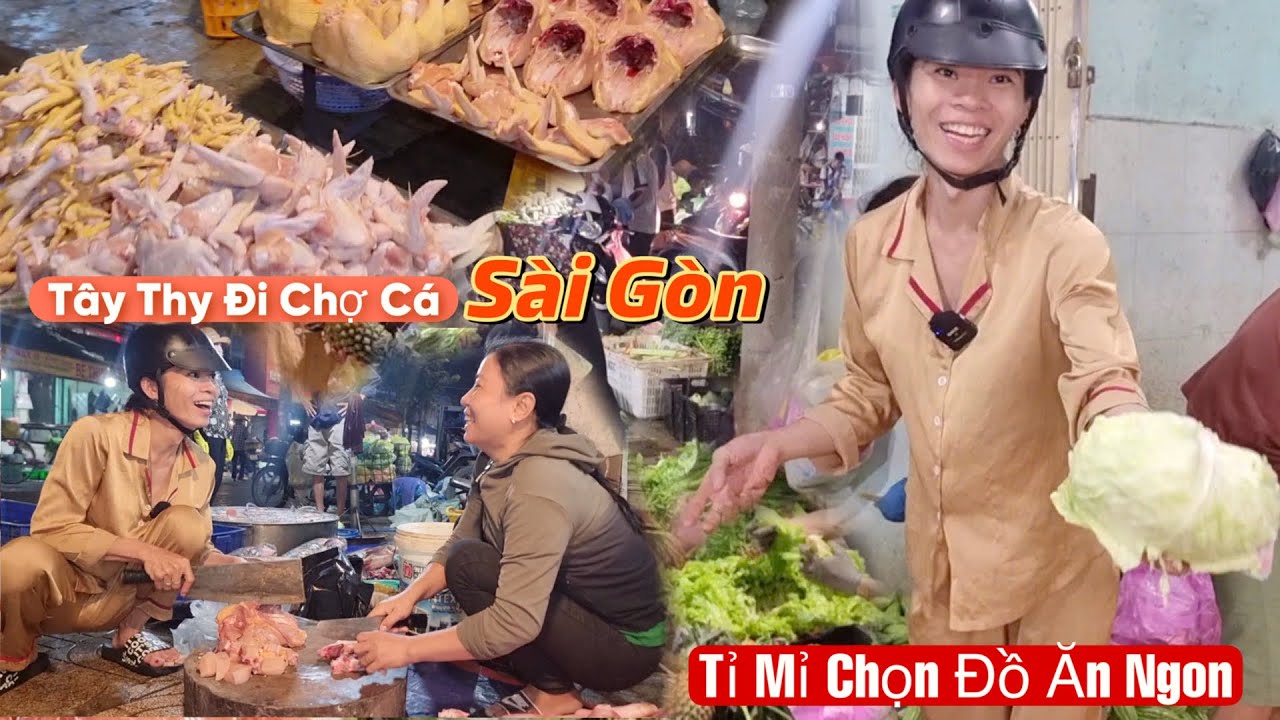 Tây Thy Trả Giá Cực Gắt Khi Đi Chợ Đêm Mua Rau Thịt,Tỉ Mỉ Chọn Đồ Ăn Tươi Ngon