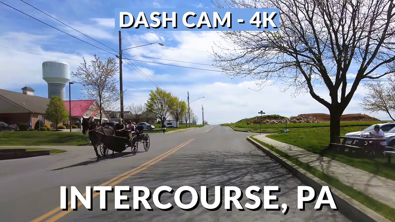 Intercourse, PA in 4K: Quaint Town Drive | Discover the Charm of Pennsylvania Dutch Country