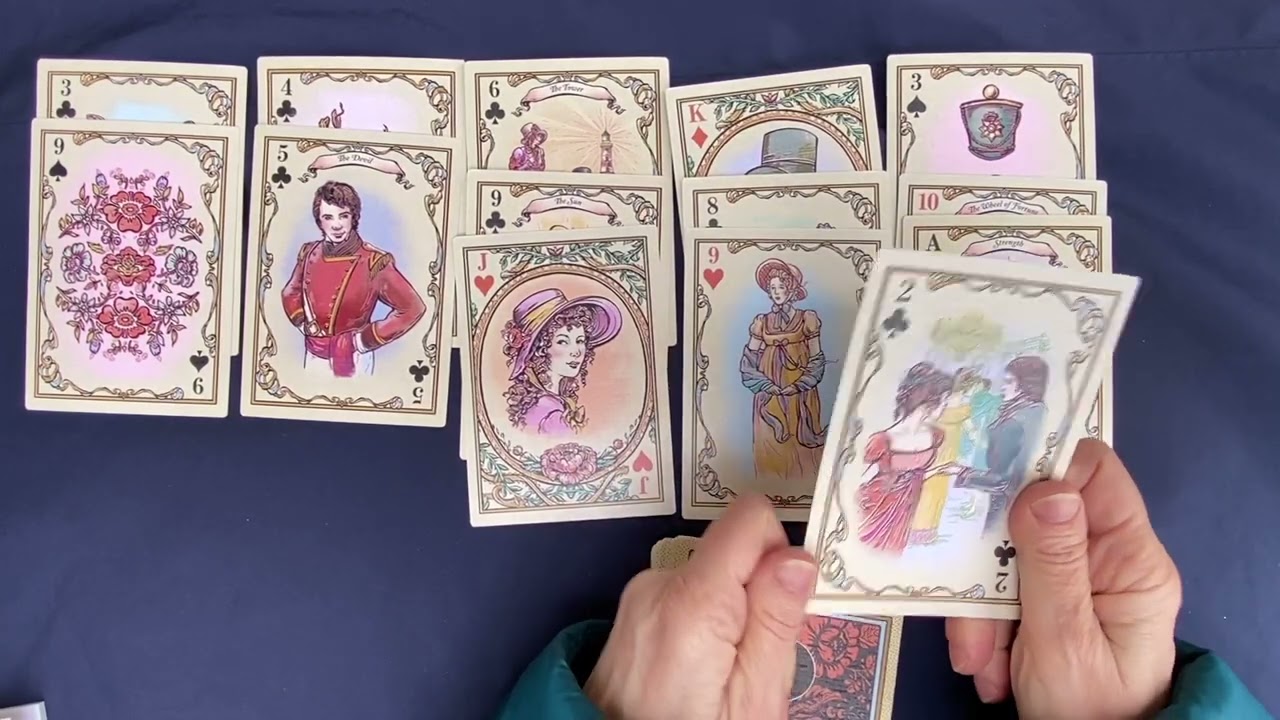 Таро Джейн Остин Распаковка и разбор каждой Карты Unpacking Jane Austen Tarot Deck Flip Thru  Колена
