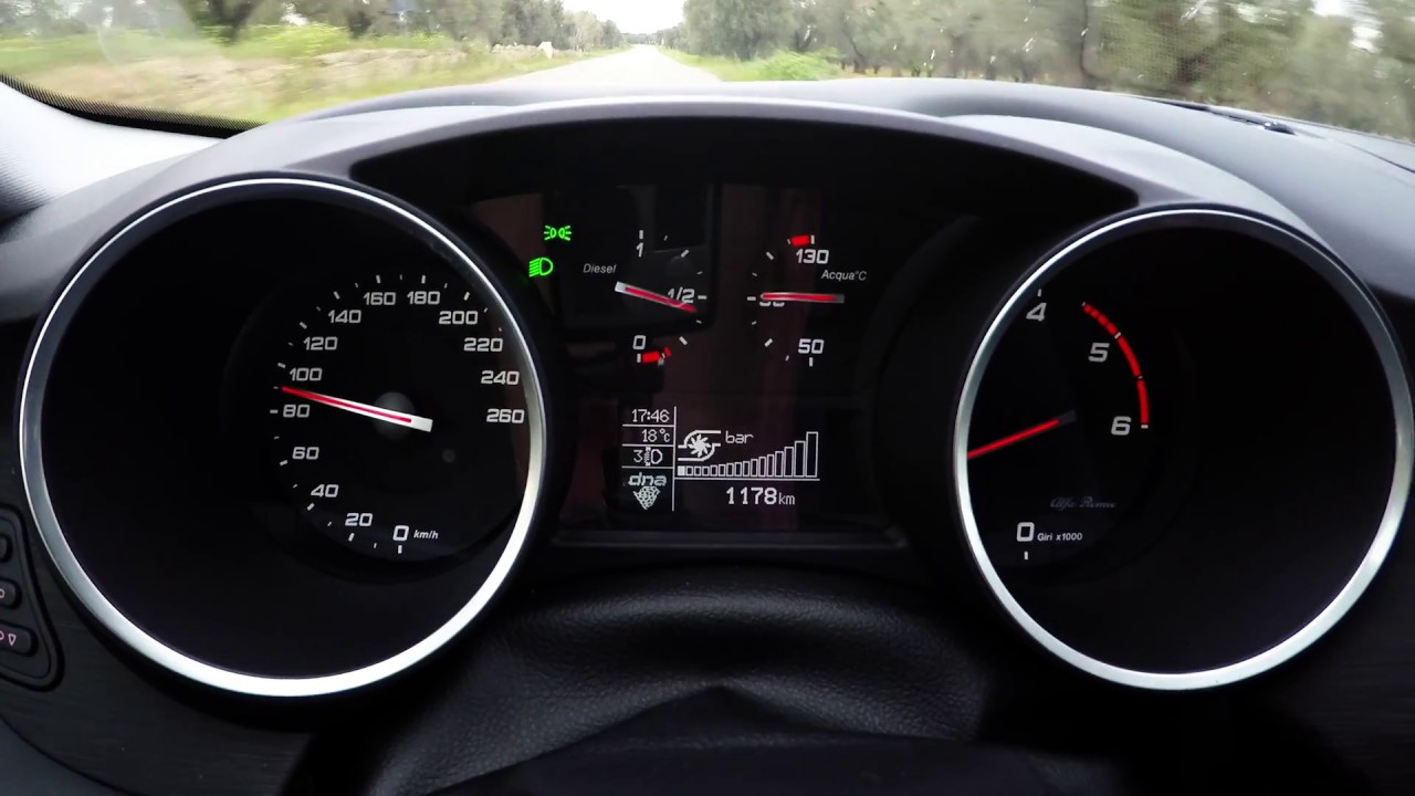 2017 Alfa Romeo Giulietta 1.6 JTDM (120hp) 0-120 km/h